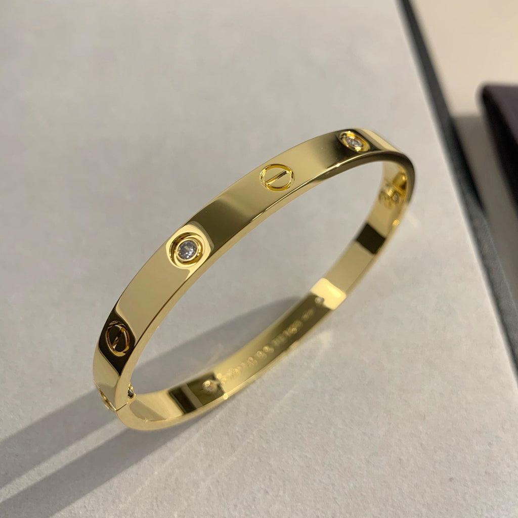 [⭐Maelin]LOVE BRACELET 6.1MM 4 DIAMONDS