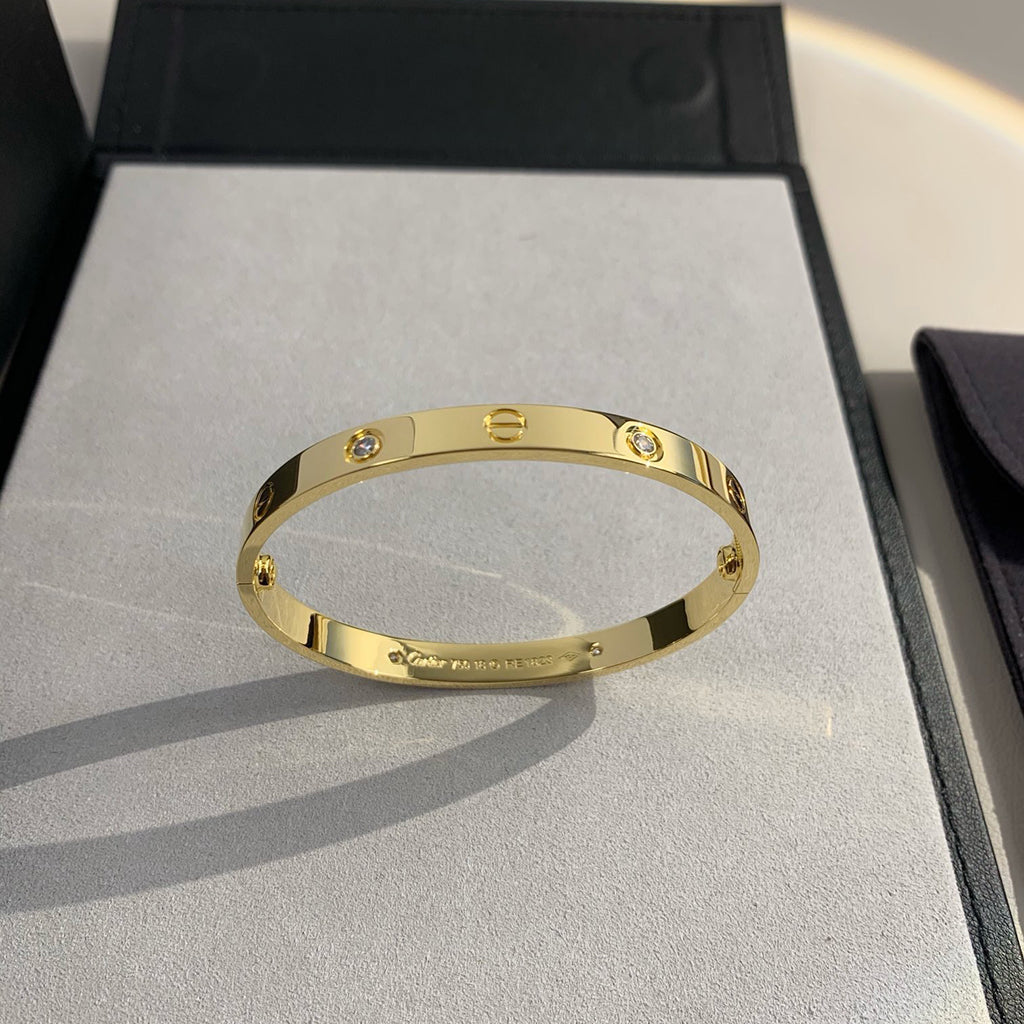 [⭐Maelin]LOVE BRACELET 6.1MM 4 DIAMONDS