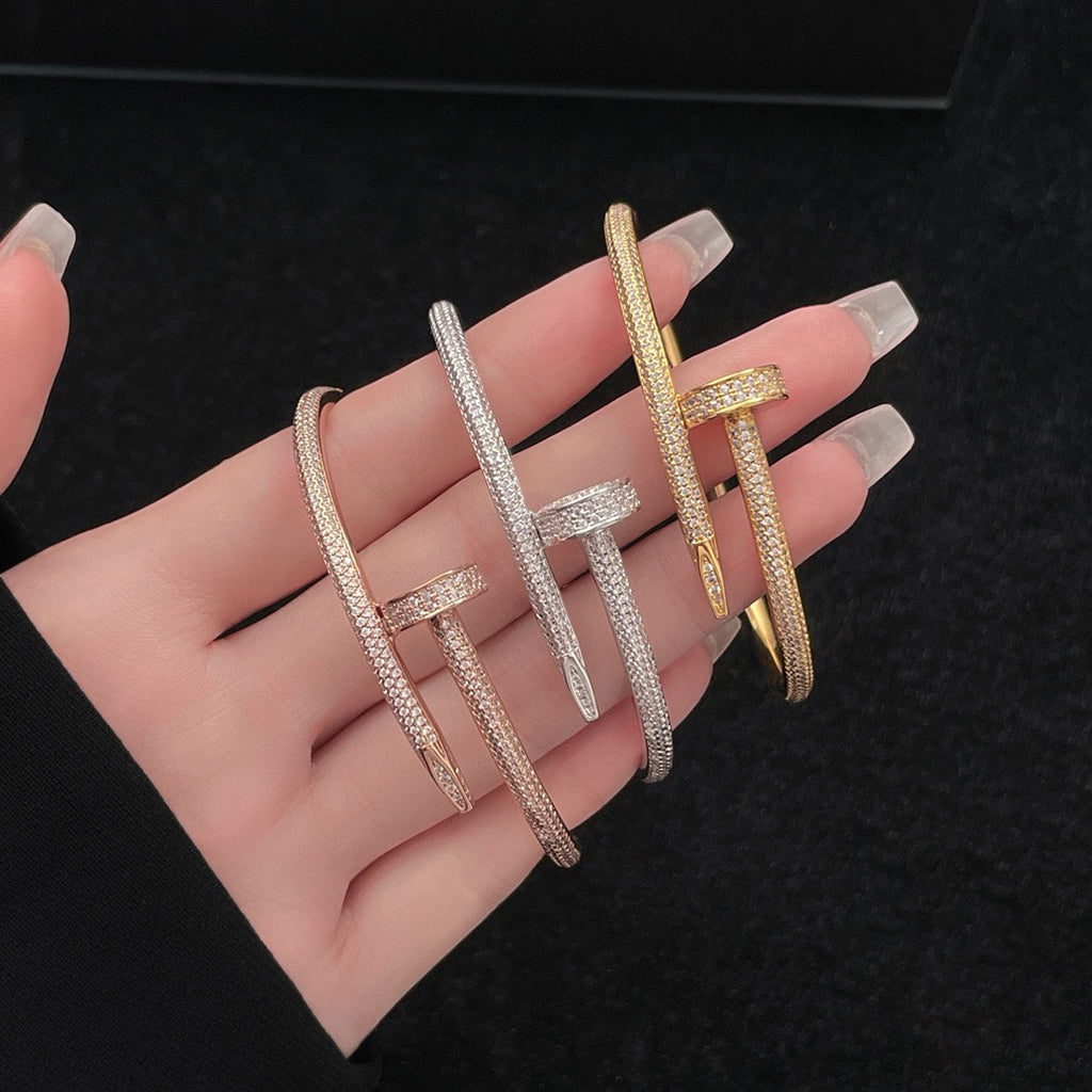 [⭐Maelin]JUSTE BRACELET 3.5MM ALL DIAMONDS