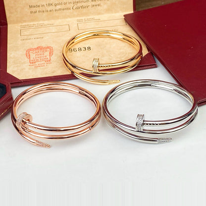 [⭐Maelin]JUSTE BRACELET 3.5MM DOUBLE ROW DIAMOND