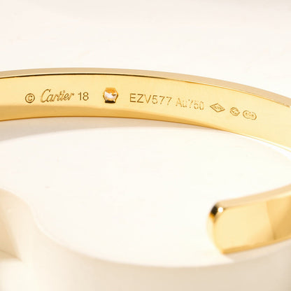 [⭐Maelin]LOVE BRACELET 6.1MM 1 DIAMOND OPEN CUFF