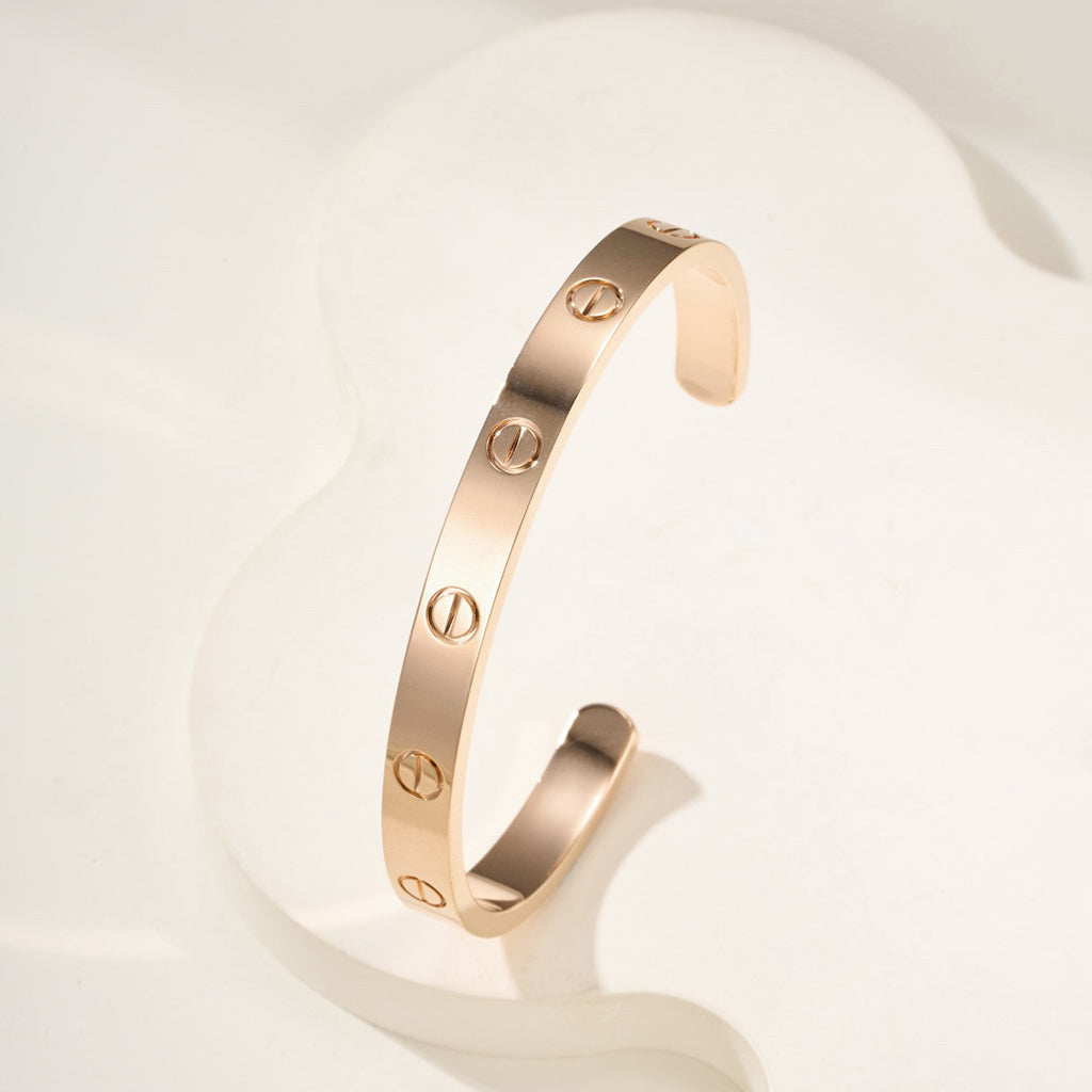 [⭐Maelin]LOVE BRACELET 6.1MM OPEN CUFF
