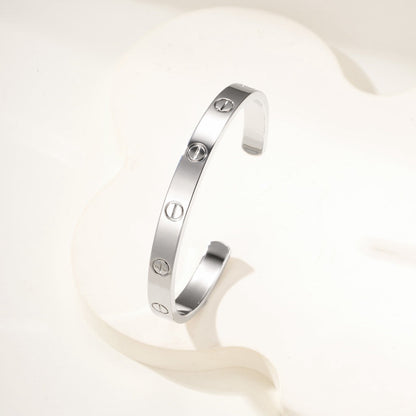 [⭐Maelin]LOVE BRACELET 6.1MM OPEN CUFF