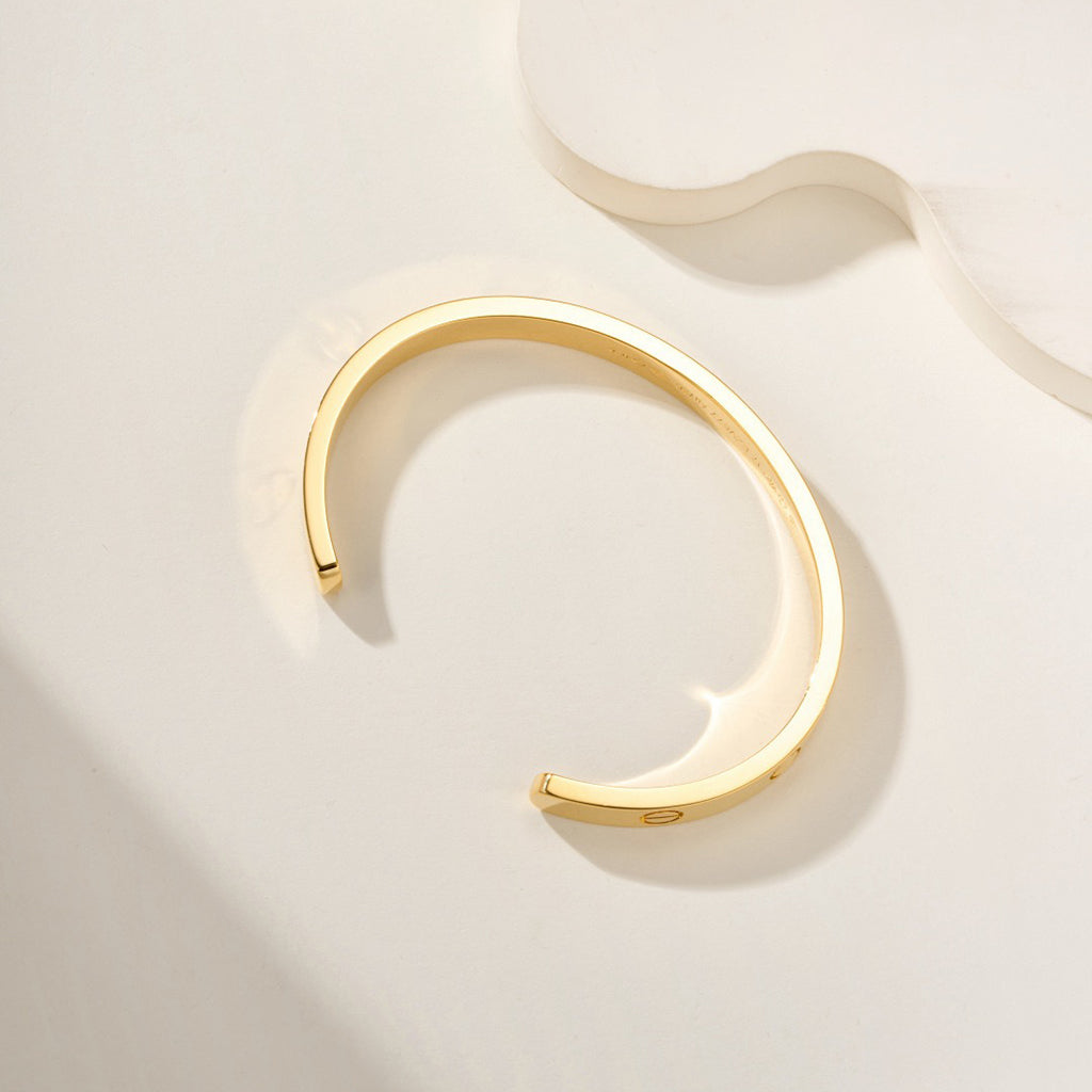 [⭐Maelin]LOVE BRACELET 6.1MM OPEN CUFF