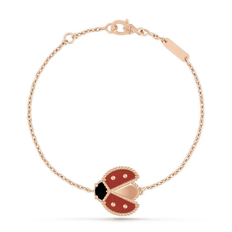 [⭐Maelin]LUCKY SPRING 1 MOTIF PINK GOLD BRACELET
