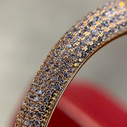 [⭐Maelin]PANTHERE HALF DIAMOND OPEN BRACELET