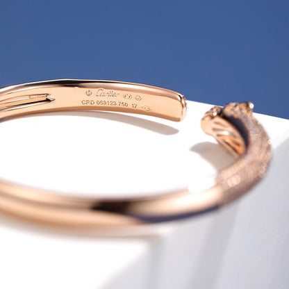 [⭐Maelin]PANTHERE FULL DIAMOND OPEN BRACELET