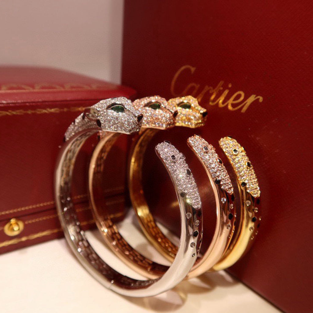 [⭐Maelin]PANTHERE BIG BRACELET DIAMONDS