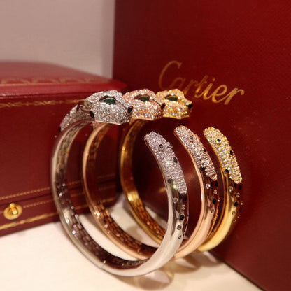 [⭐Maelin]PANTHERE BIG BRACELET DIAMONDS