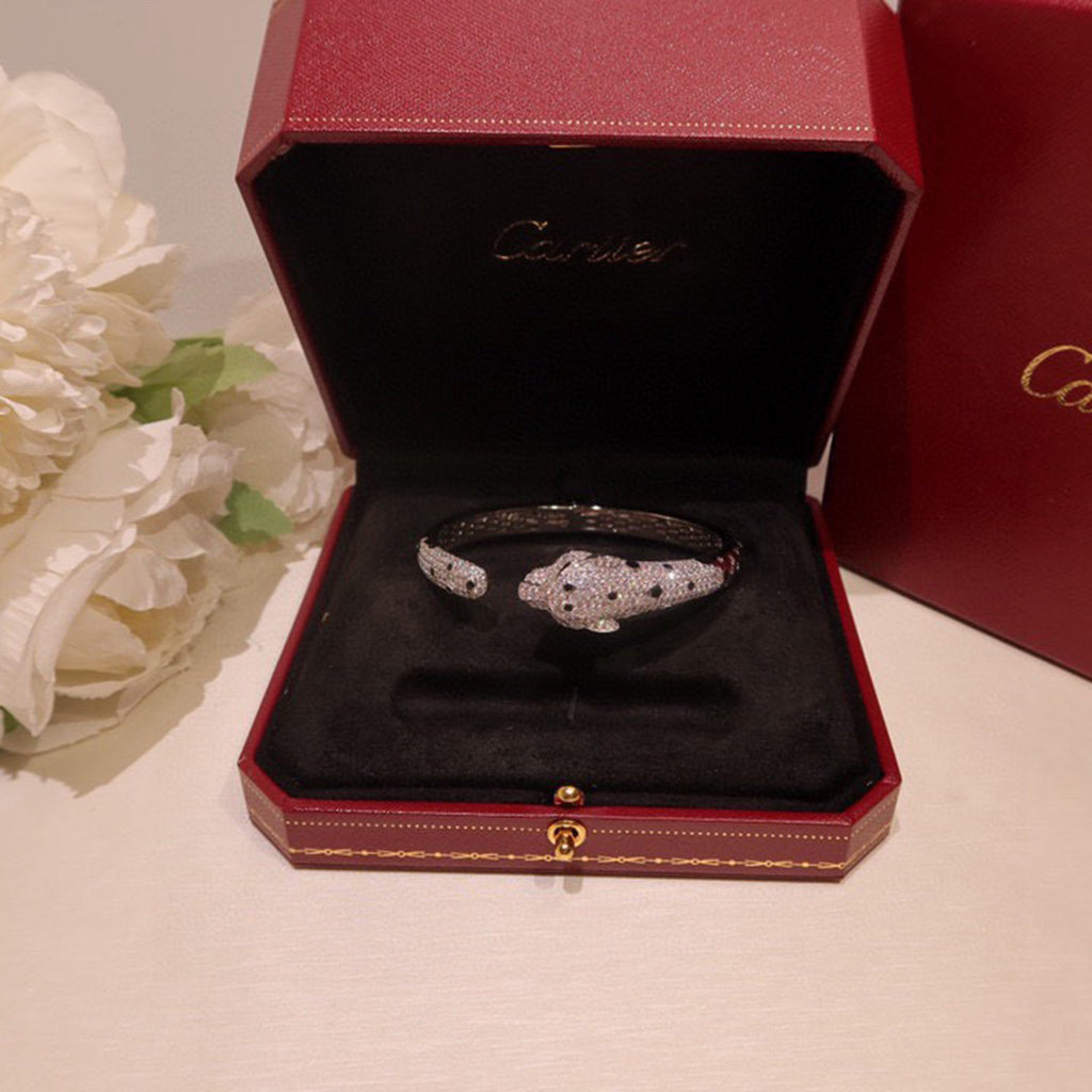 [⭐Maelin]PANTHERE BIG BRACELET DIAMONDS