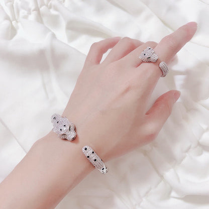 [⭐Maelin]PANTHERE BIG BRACELET DIAMONDS