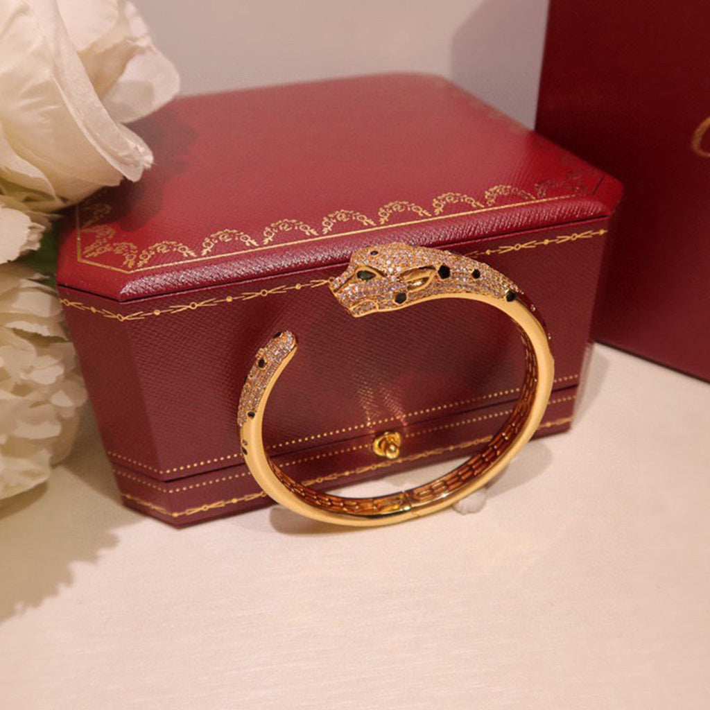 [⭐Maelin]PANTHERE BIG BRACELET DIAMONDS