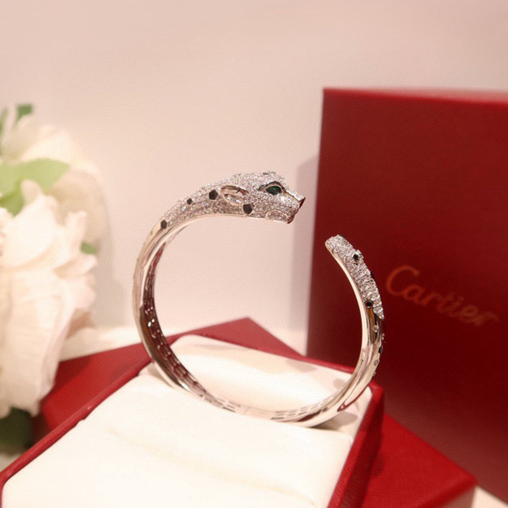 [⭐Maelin]PANTHERE BIG BRACELET DIAMONDS