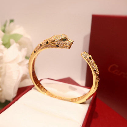 [⭐Maelin]PANTHERE BIG BRACELET DIAMONDS