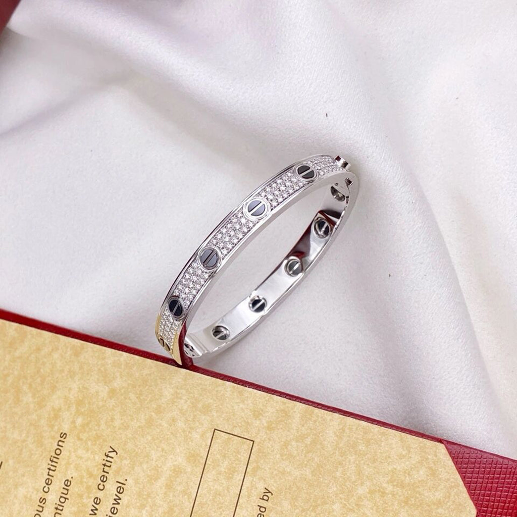 [⭐Maelin]LOVE BRACELET 6.1MM DIAMOND-PAVED CERAMIC