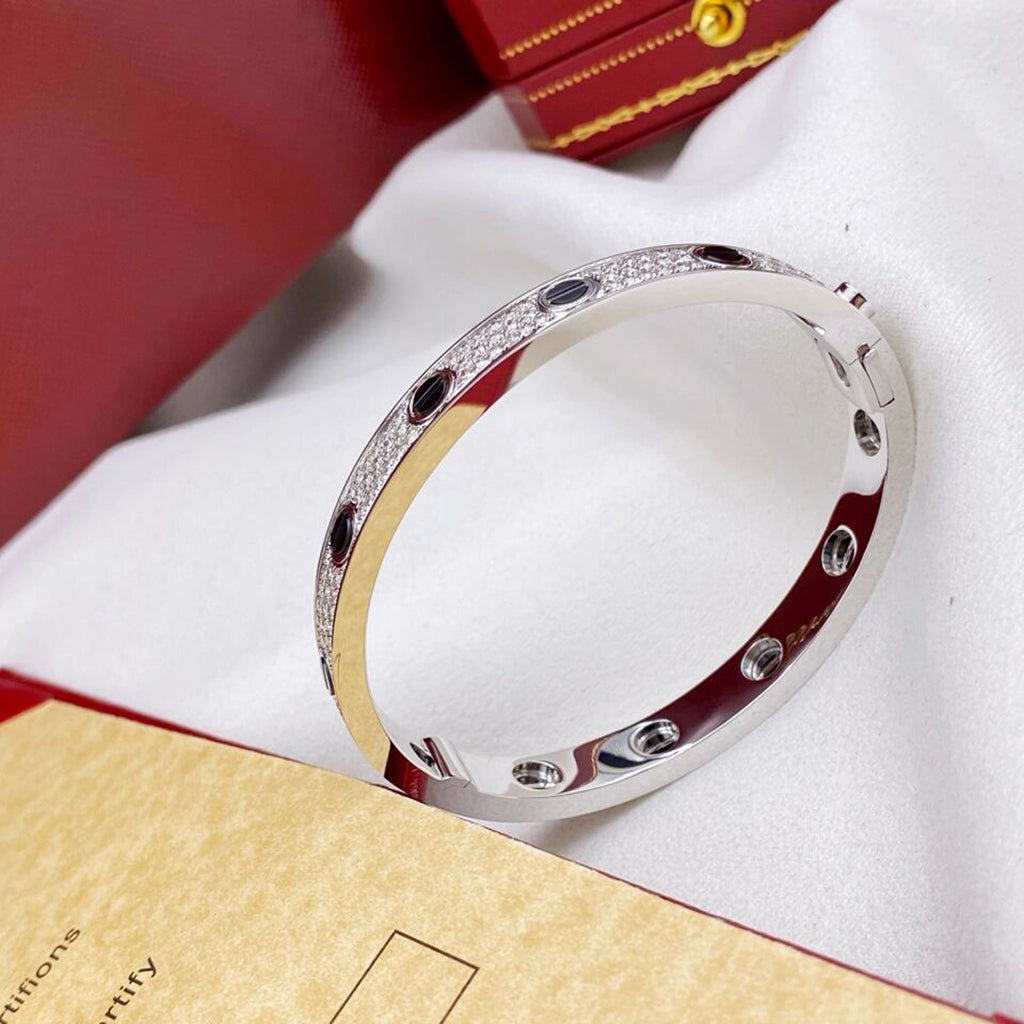 [⭐Maelin]LOVE BRACELET 6.1MM DIAMOND-PAVED CERAMIC