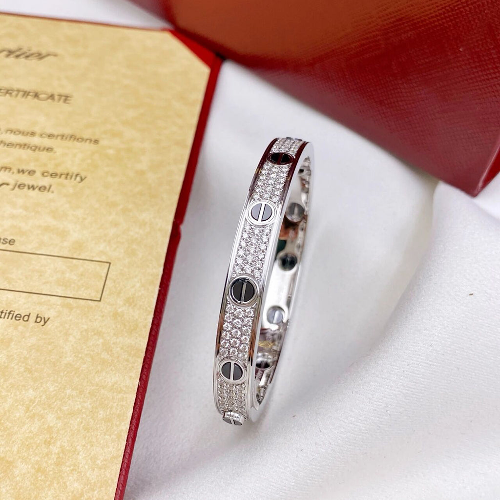 [⭐Maelin]LOVE BRACELET 6.1MM DIAMOND-PAVED CERAMIC