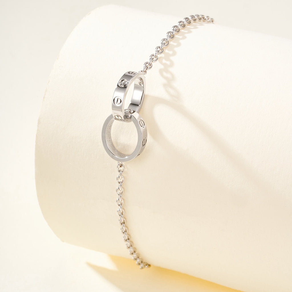 [⭐Maelin]LOVE BRACELET DOUBLE RING
