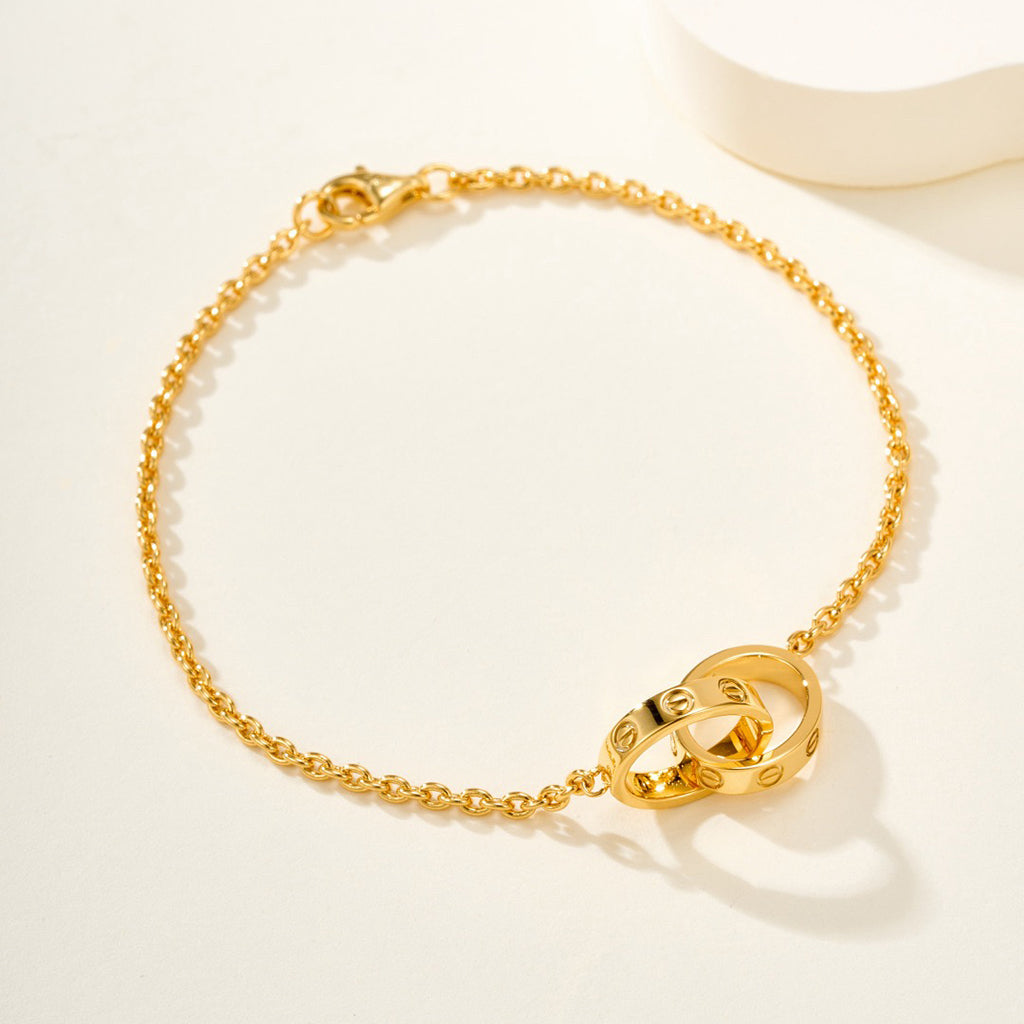 [⭐Maelin]LOVE BRACELET DOUBLE RING