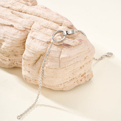 [⭐Maelin]LOVE BRACELET DOUBLE RING