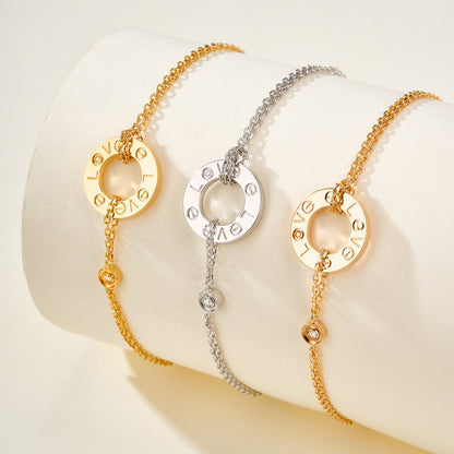 [⭐Maelin]LOVE BRACELET 2 DIAMOND