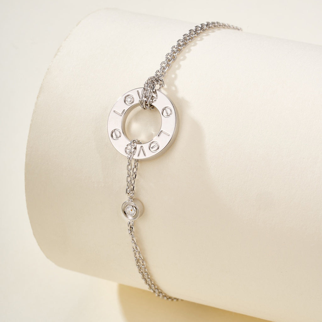 [⭐Maelin]LOVE BRACELET 2 DIAMOND