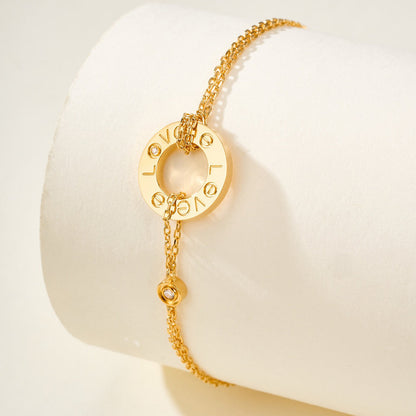 [⭐Maelin]LOVE BRACELET 2 DIAMOND