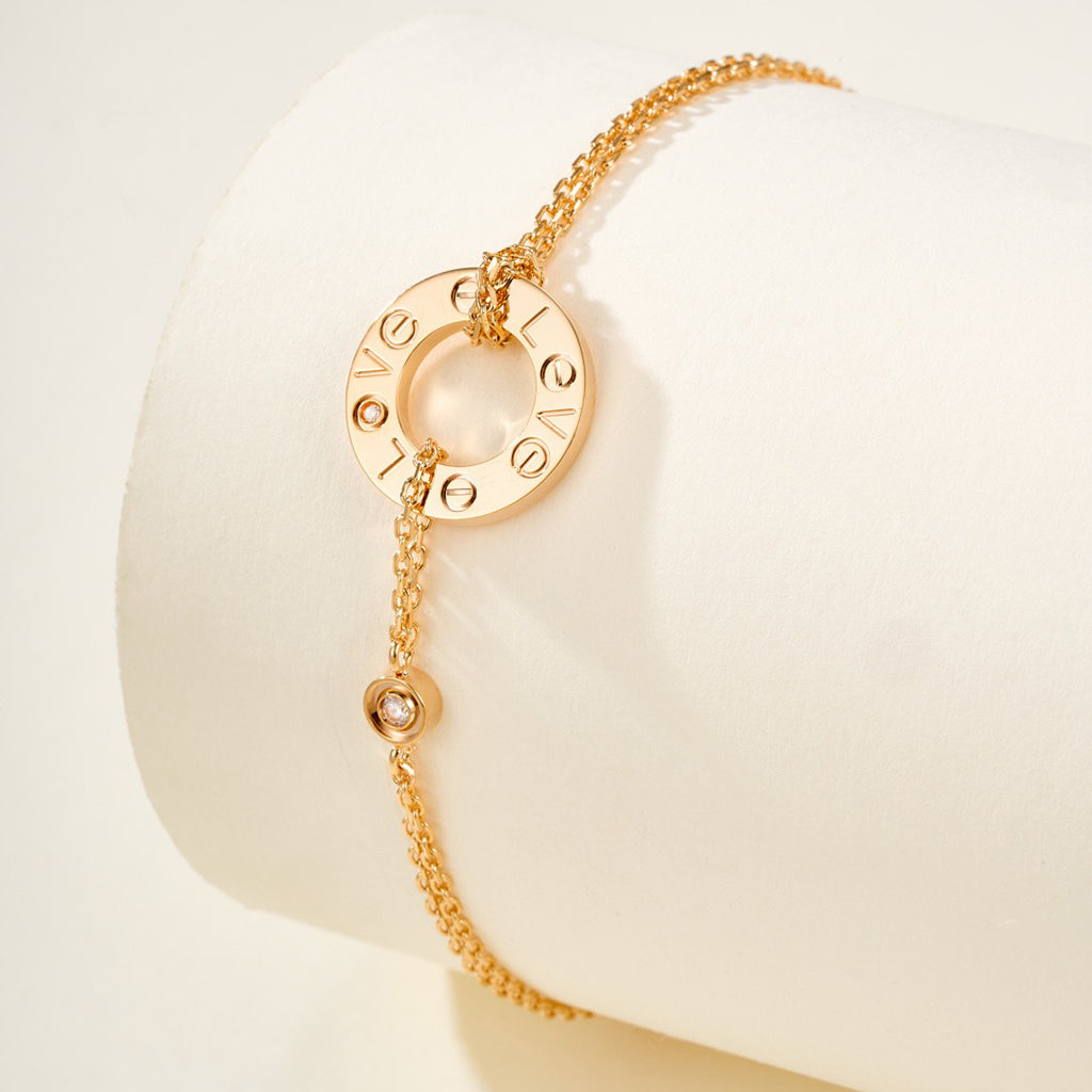 [⭐Maelin]LOVE BRACELET 2 DIAMOND