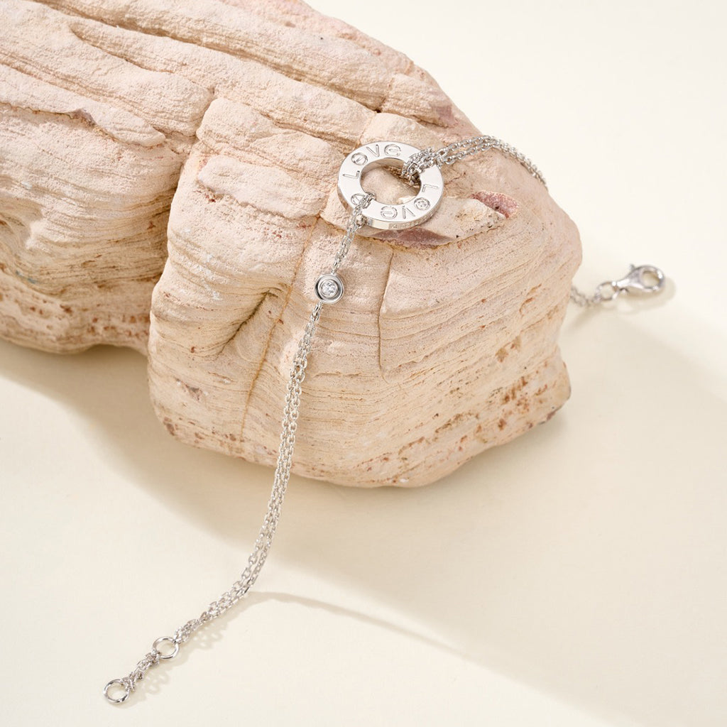 [⭐Maelin]LOVE BRACELET 2 DIAMOND