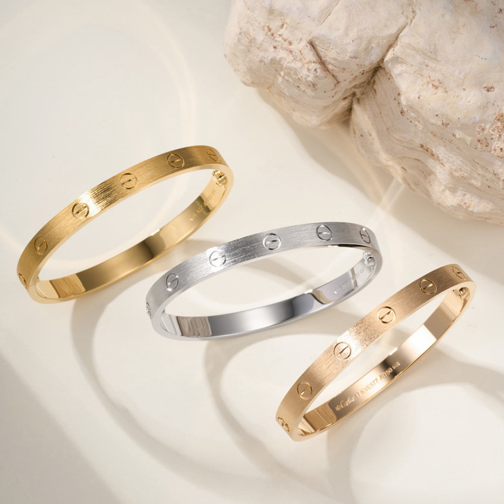 [⭐Maelin]LOVE BRACELET 6.1MM BRUSHED