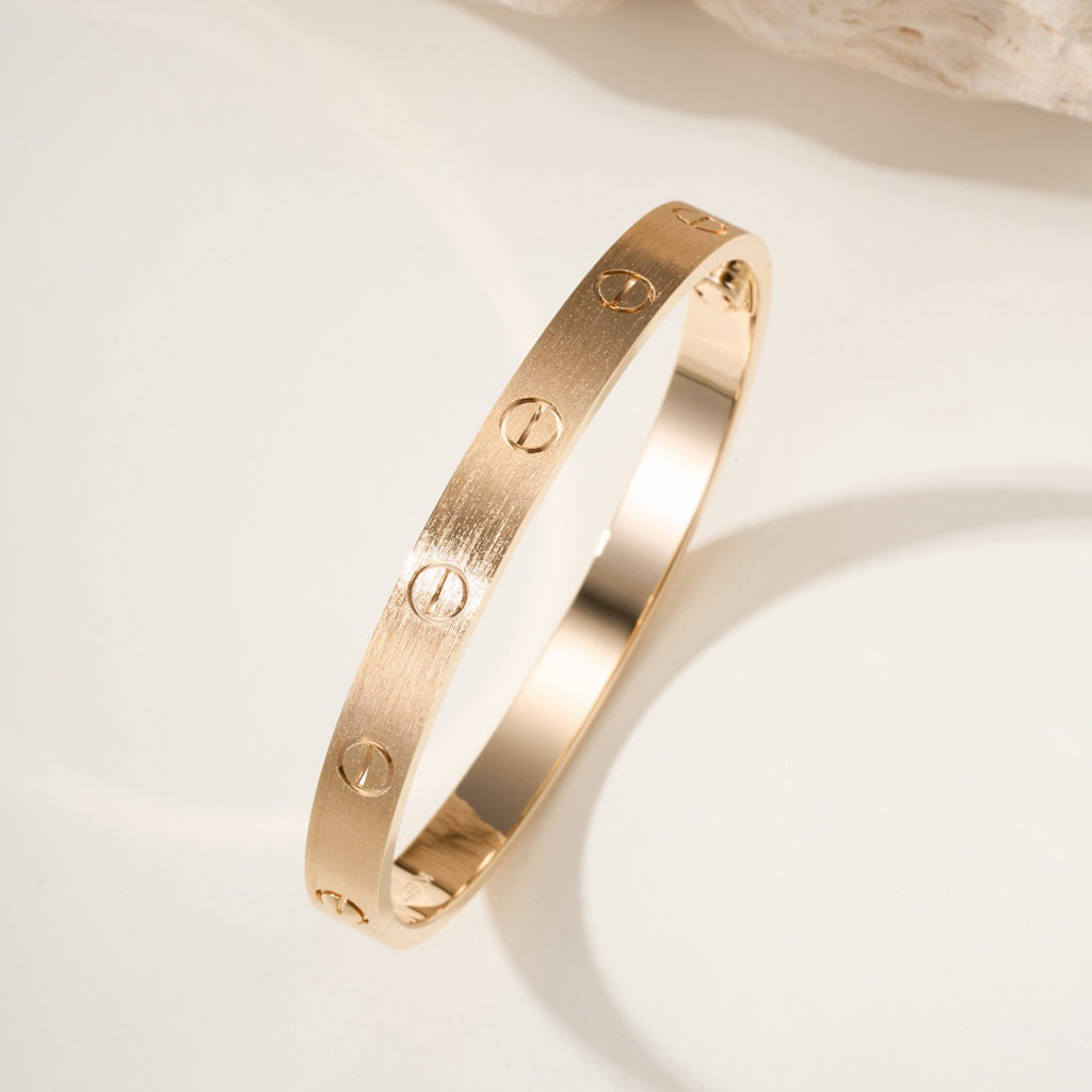 [⭐Maelin]LOVE BRACELET 6.1MM BRUSHED
