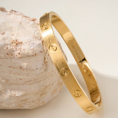 [⭐Maelin]LOVE BRACELET 6.1MM BRUSHED