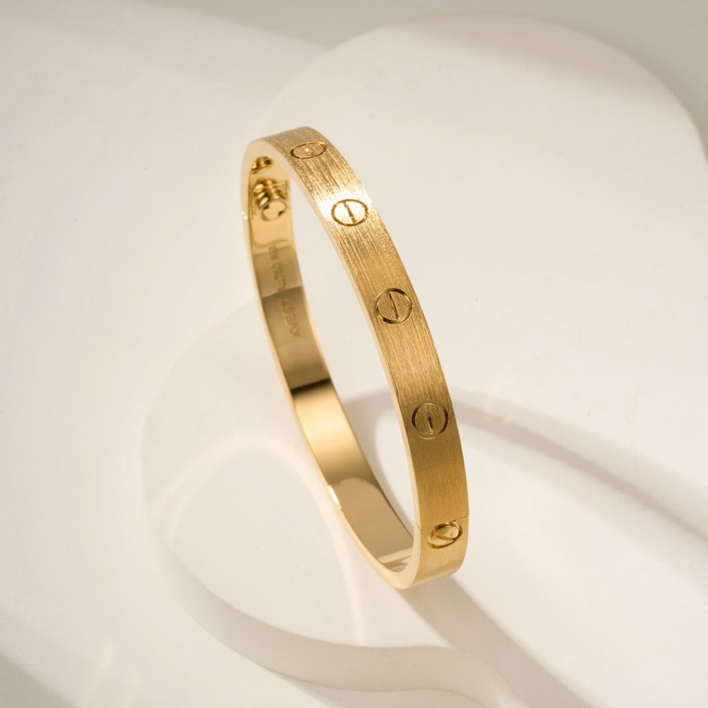 [⭐Maelin]LOVE BRACELET 6.1MM BRUSHED