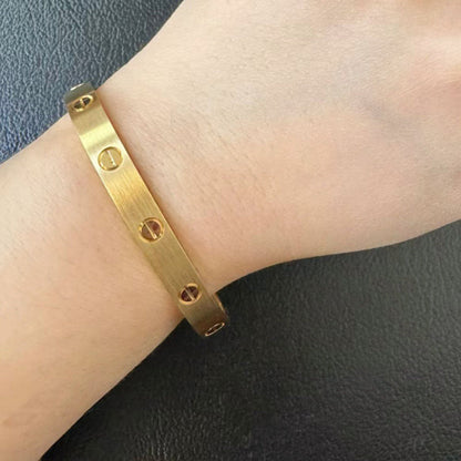 [⭐Maelin]LOVE BRACELET 6.1MM BRUSHED