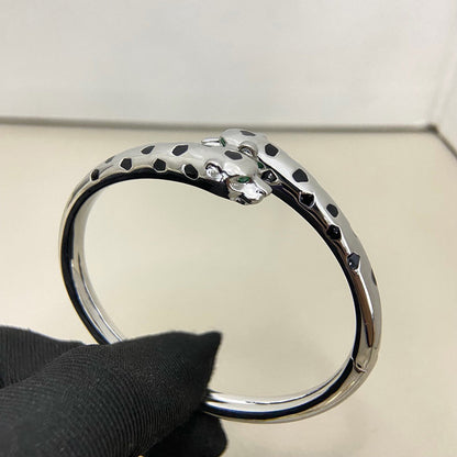 [⭐Maelin]PANTHERE DOUBLE HEADED OPEN BRACELET