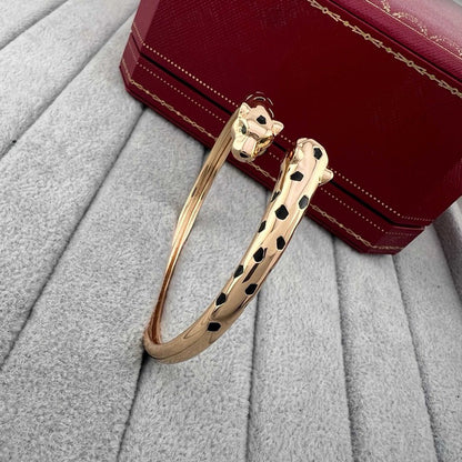 [⭐Maelin]PANTHERE DOUBLE HEADED OPEN BRACELET