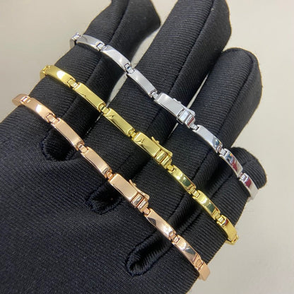 [⭐Maelin]PANTHERE HALF DIAMOND ON CHAIN BRACELET