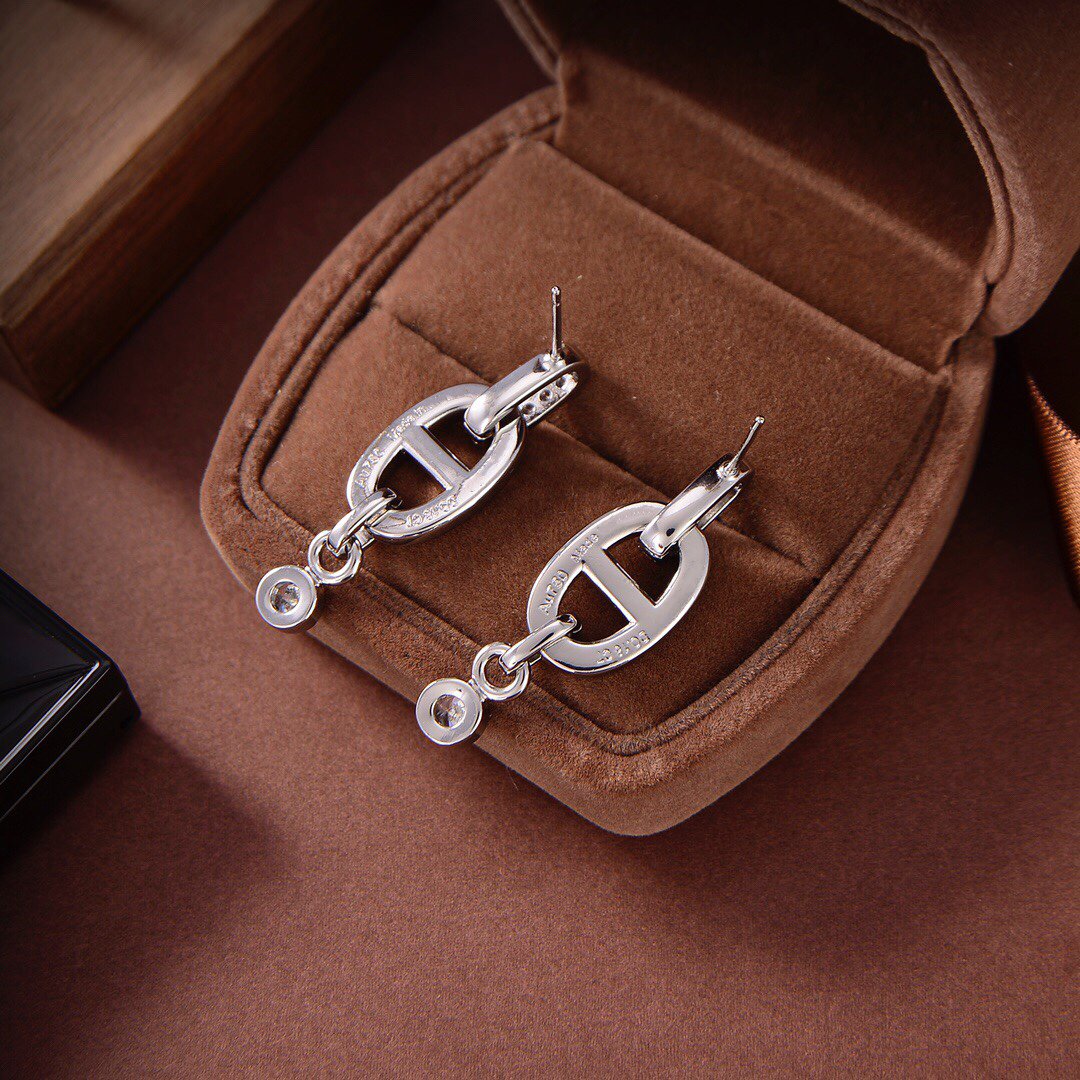 [⭐Maelin]HM CHAINE DIAMOND EARRINGS