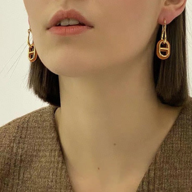 [⭐Maelin]HM O'MAILLON GOLD EARRINGS
