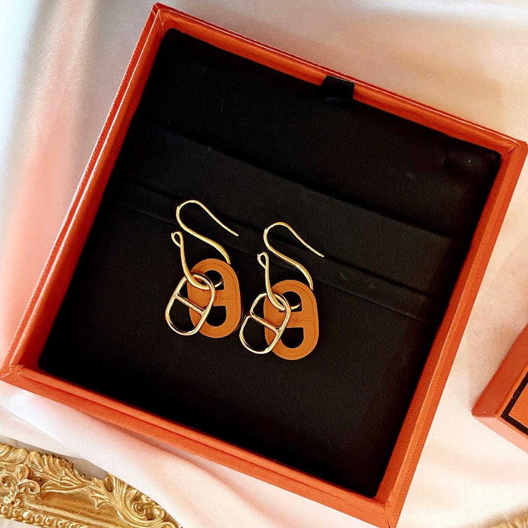 [⭐Maelin]HM O'MAILLON GOLD EARRINGS