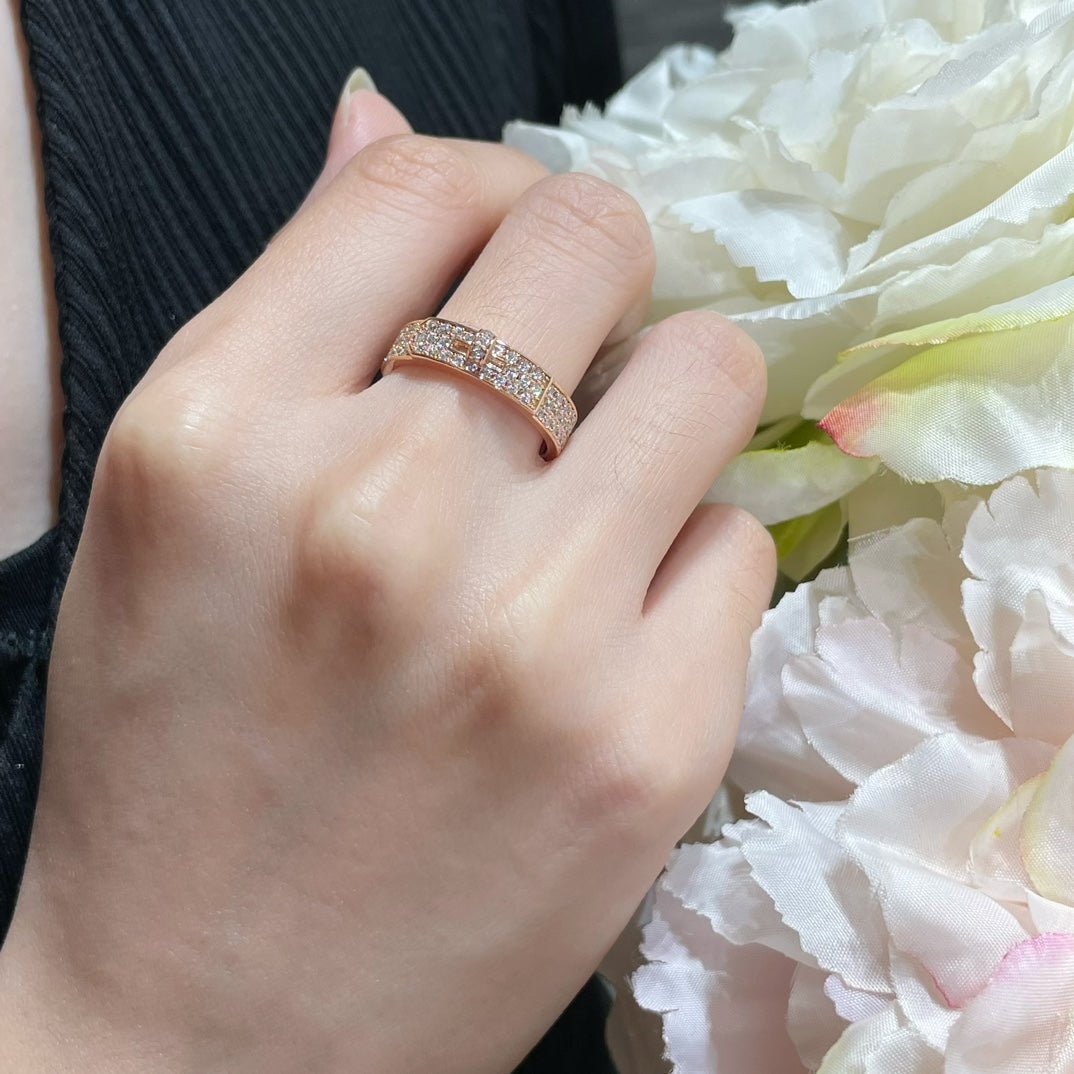 [⭐Maelin]KELLY PINK GOLD DIAMOND RING