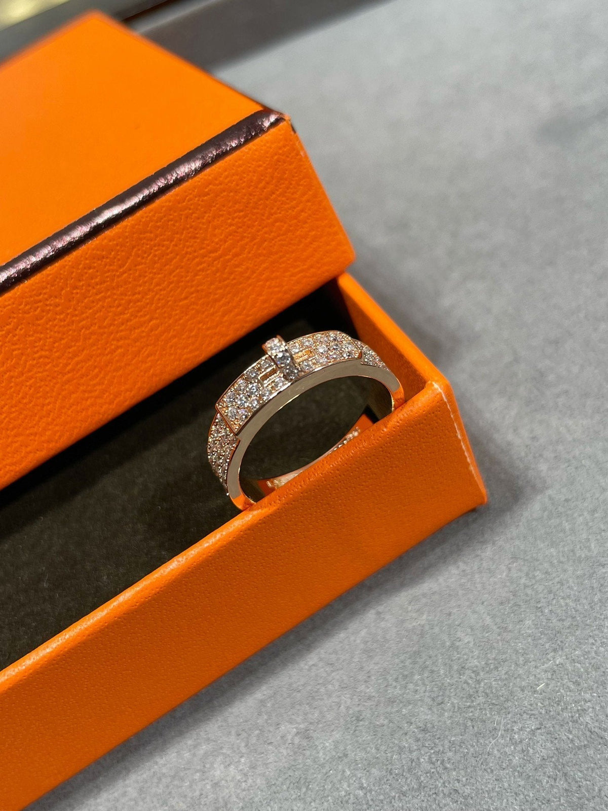 [⭐Maelin]KELLY PINK GOLD DIAMOND RING