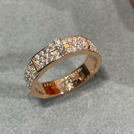 [⭐Maelin]KELLY PINK GOLD DIAMOND RING