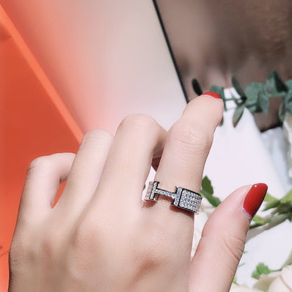 [⭐Maelin]H RING FULL DIAMOND
