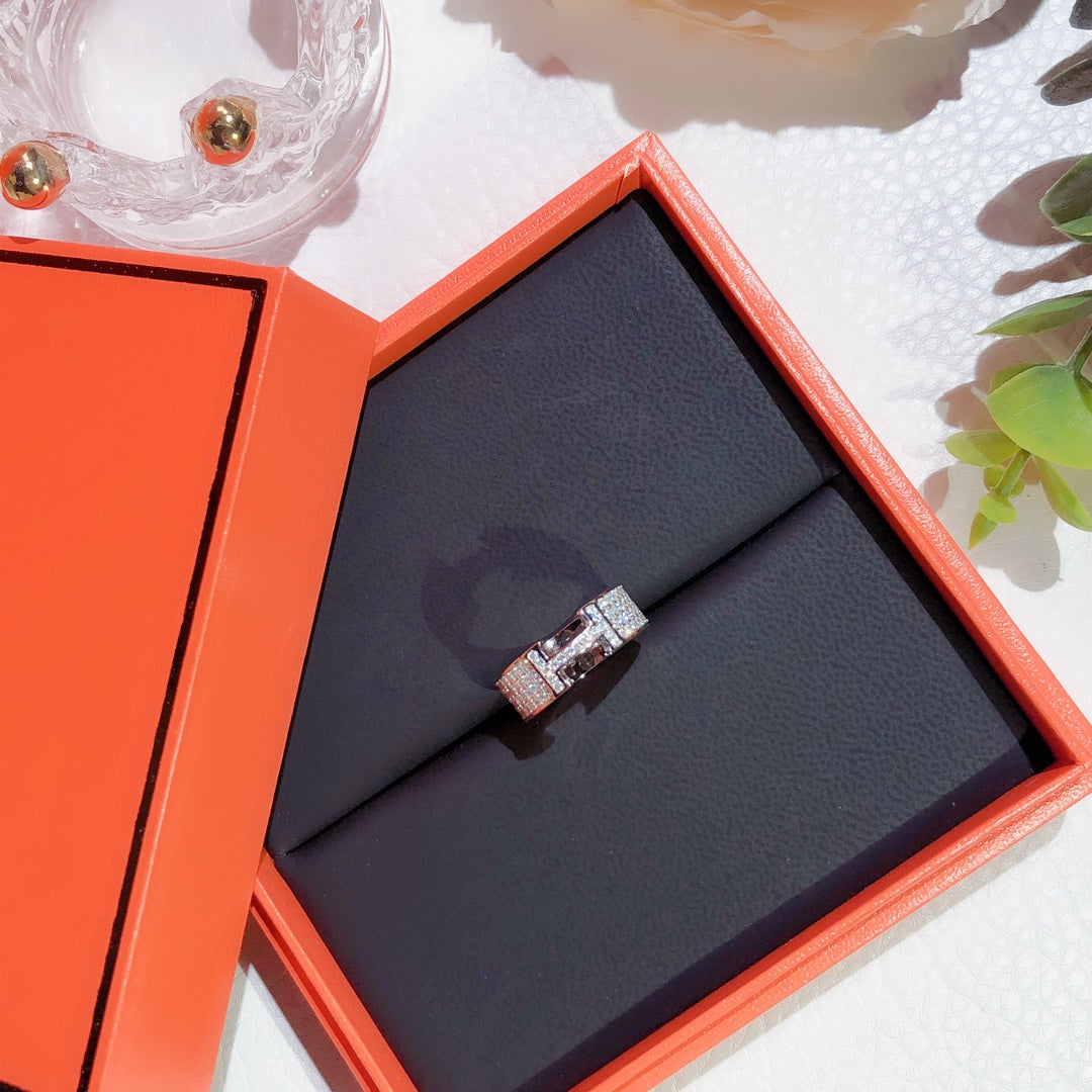 [⭐Maelin]H RING FULL DIAMOND