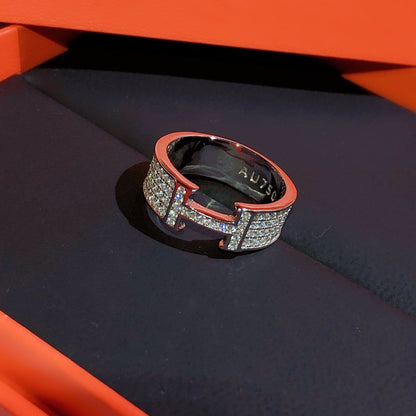 [⭐Maelin]H RING FULL DIAMOND
