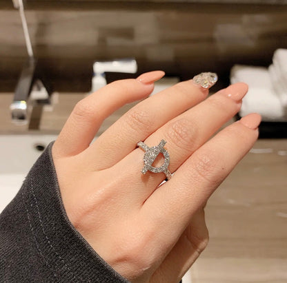 [⭐Maelin]ECHAPPEE RING SILVER DIAMOND
