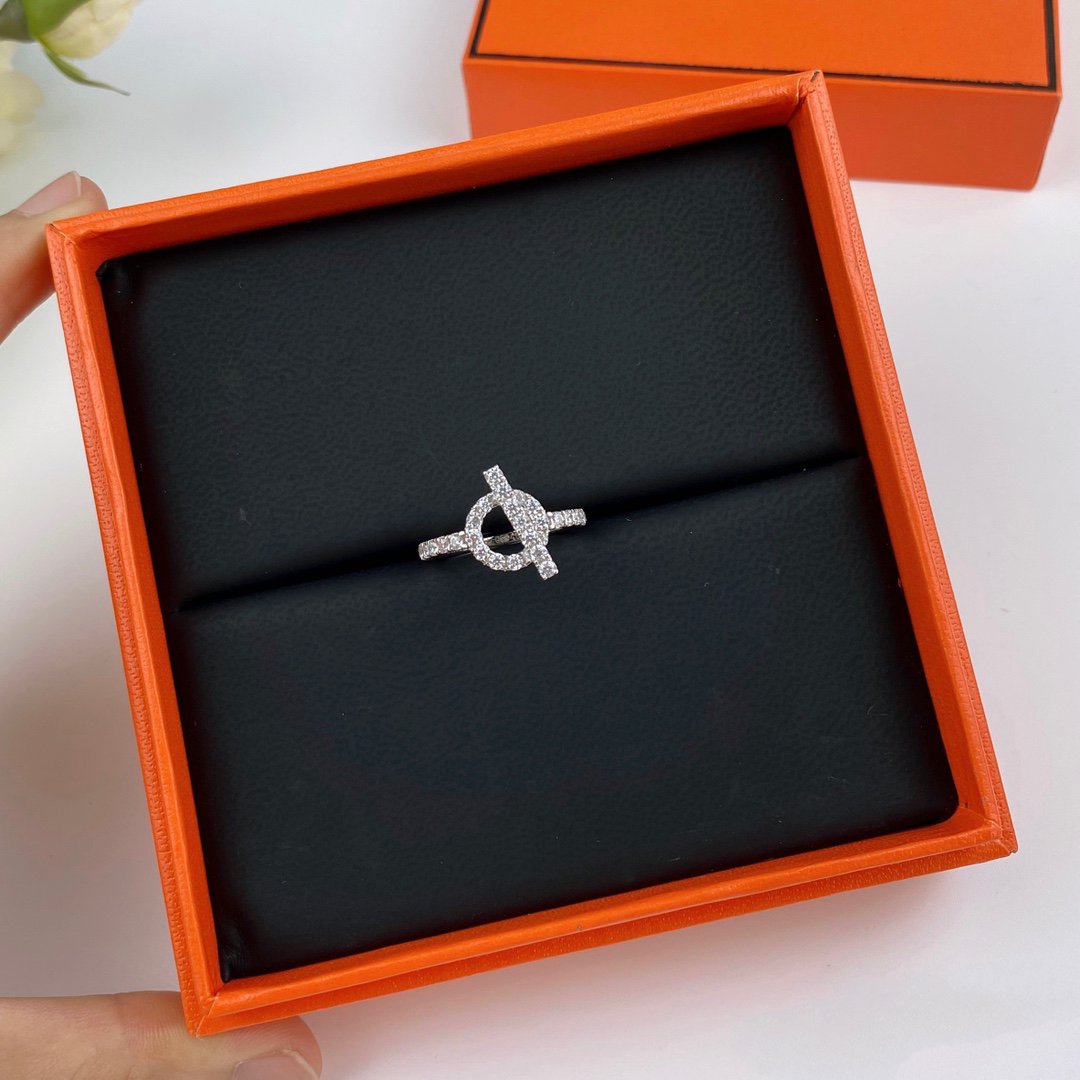 [⭐Maelin]ECHAPPEE RING SILVER DIAMOND