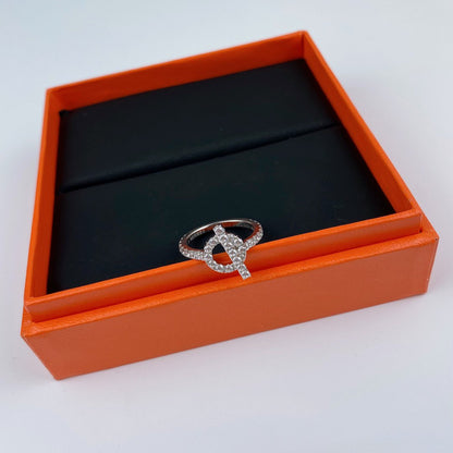 [⭐Maelin]ECHAPPEE RING SILVER DIAMOND