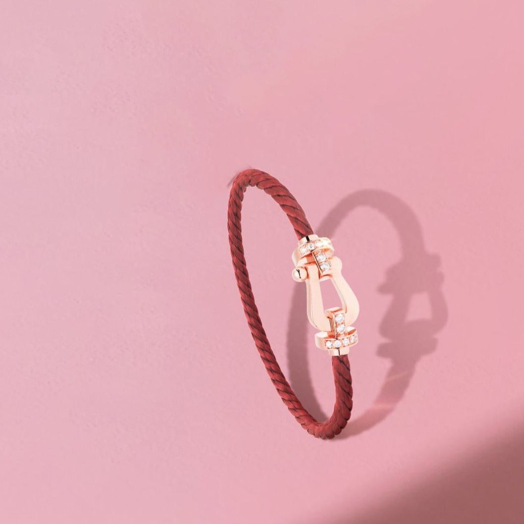[⭐Maelin]FORCE 10 HALF DIAMOND PINK GOLD RED CORDERI LARGE AND MEDIUM MODEL